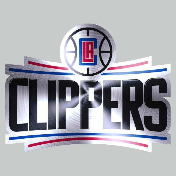 Los Angeles Clippers Stainless steel logo vinyl decal